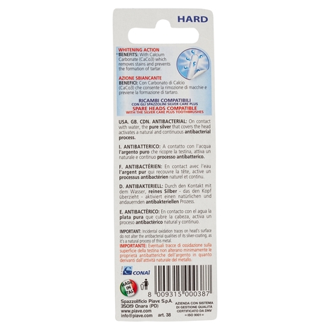 Silver Care Plus Ricambi Antibatterici Hard 2 pz